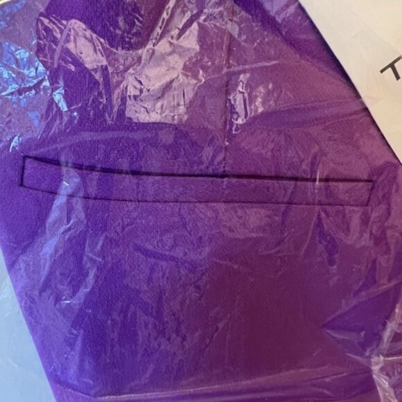 NEW THEORY PANTS. NWT. Admiral Crepe Tailored Ankle. Purple/Bright Peony. Size 8 - Picture 5 of 11